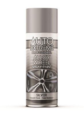 Alloy Wheel Silver Paint 400ml Smooth Satin Finish Long Lasting Chip ...