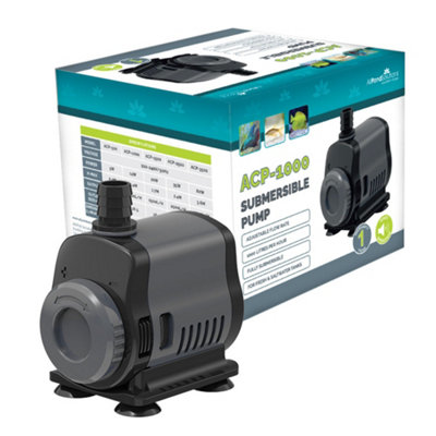 AllPondSolutions 1000 L/H Submersible Aquarium Water Pump with Flow Controller