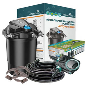 AllPondSolutions 30000L Pressurised Pond Filter Kit AUTO-PFC-30000-KIT