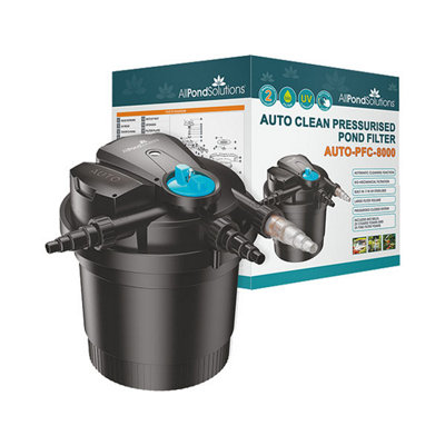AllPondSolutions 8000L Pressurised Pond Filter Kit AUTO-PFC-8000-KIT