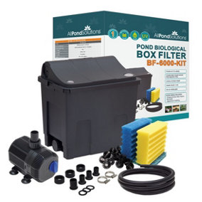 AllPondSolutions BF-6000+ Small Pond Filter Pump and 9w UV Kit