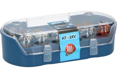 Allride 24V Truck Bulb & Fuse Set H7 Bulbs for Heavy-Duty Vehicles