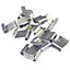 ALM Aluminium Cable Clips (Pack of 50) Silver (One Size)