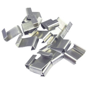 ALM Aluminium Cable Clips (Pack of 50) Silver (One Size)