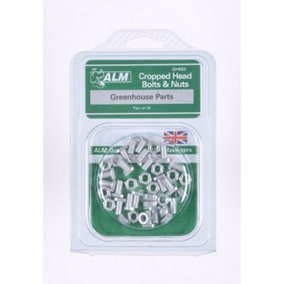ALM Bolts & Nuts (Pack of 20) Silver (One Size)