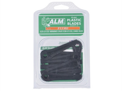ALM Manufacturing FL241 FL241 Plastic Blades Small Hole to Suit Flymo ALMFL241