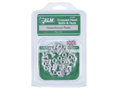 ALM Manufacturing GH003 GH003 Cropped Glaze Bolts & Nuts Pack of 20 ALMGH003