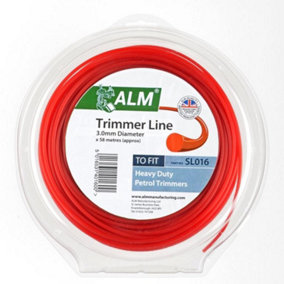 ALM Plain Trimmer Line Red (58m x 3mm)