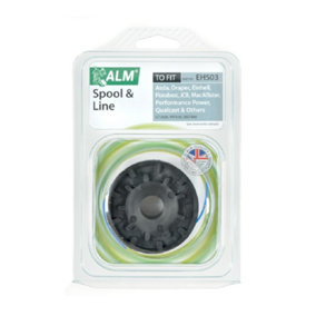 ALM Trimmer Replacement Spool & Line Black/Blue (One Size)