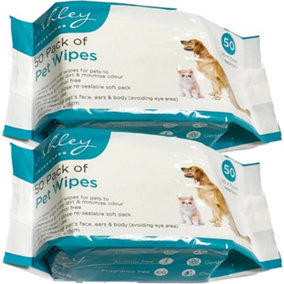 Almineez 100 Pack All Purpose Antibacterial PET WIPES for daily Cleaning of your Dogs and Cats Deodorizing