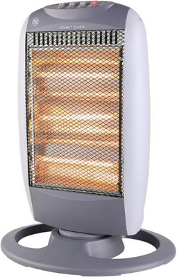 Almineez 1200W Halogen Heater Instant Portable Heater with 3 Heat Settings 400 800 1200W