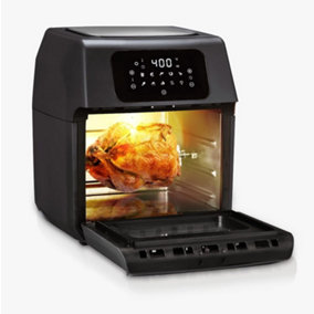 Almineez 12L 1800W Digital Air Fryer Oven Toaster Rotisserie Dehydrator LED Kitchen Countertop