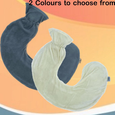 Almineez 2 in 1 U-Shaped Neck & Shoulder Hot Water Bottle Massaging Heat Pad Therapy Cream - 5