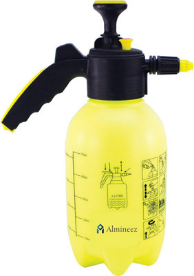 Almineez 2L Hand Pressure Sprayer Bottle Handheld Pump Garden Multi Purpose Plant Watering