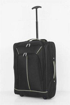 Almineez 35L Cabin Trolley Travelling Luggage Travel Lightweight Multiple Pocket Airline Bag Holdall 50x35x20cm Suitcase