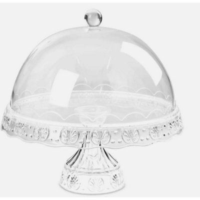 Almineez Cake Stand with Dome Lid Multifunctional 6 in 1 Acrylic Cake Stand