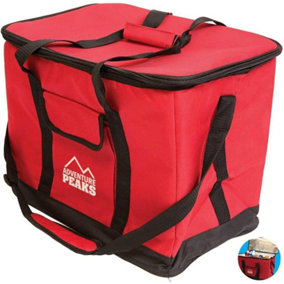 Almineez Collapsible Extra Large 30L 60 Can Insulated Hot/Cold Cooler Bag Food Beverages Drink Cool Box Picnic