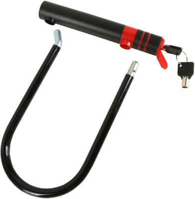 Almineez Heavy Duty Bike U Lock D Lock with 2 Keys High Security PVC Waterproof Rustproof Bicycle U Shaped Secure Lock - 8