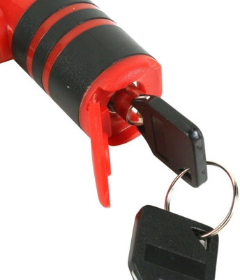 Almineez Heavy Duty Bike U Lock D Lock with 2 Keys High Security PVC Waterproof Rustproof Bicycle U Shaped Secure Lock - 9