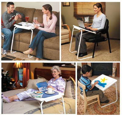 Almineez Portable Adjustable Folding Table Multi Function Laptop