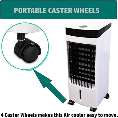 Almineez Portable Powerful Evaporative Air Cooler AC Fan With Remote 4L Tank  2 Ice Boxes 7.5H Timer