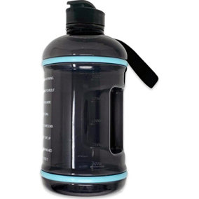 Almineez XL 2.2L Water Bottle Flip Lid With Timer Marker Chart Sports Camping Gym Home Office