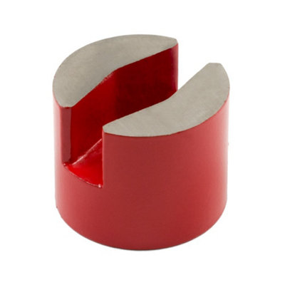 32mm Dia X 25.4mm Thick Alnico Button Magnet C/w 5mm Dia Central Hole 4 8kg Pull P10543