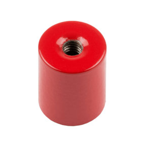 Alnico Deep Pot Magnet for High-Temp, Engineering, and Manufacturing - 12.7mm dia x 16mm thick c/w M4 threaded hole - 2kg Pull