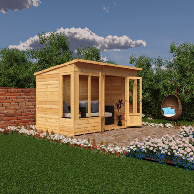 Alora 10x6 Pent Summerhouse with 5 windows and interchangeable configuration