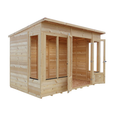 Alora 10x6 Pent Summerhouse with 5 windows and interchangeable configuration