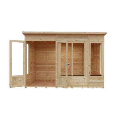Alora 10x6 Pent Summerhouse with 5 windows and interchangeable configuration