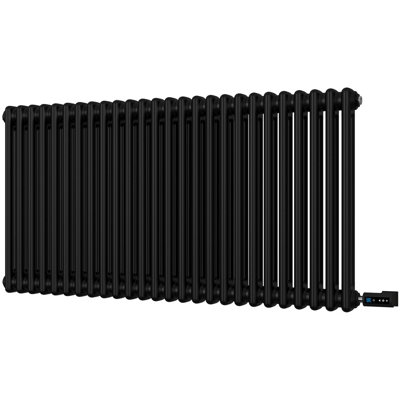 Buy Alpha - Black Column Electric Radiator H600mm x W1164mm 2 Column ...