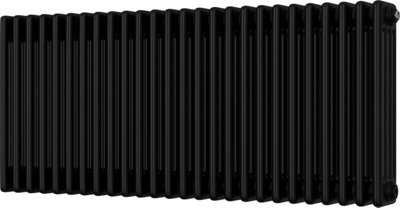 Alpha - Black Column Radiator H500mm x W1164mm 4 Column