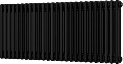 Alpha - Black Column Radiator H500mm x W1177mm 3 Column