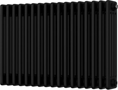 Alpha - Black Column Radiator H500mm x W768mm 4 Column