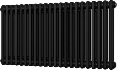Alpha - Black Column Radiator H500mm x W988mm 2 Column