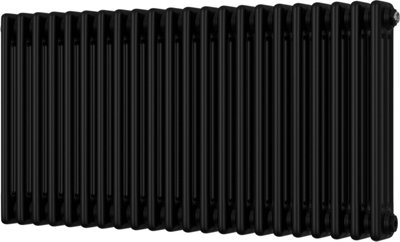Alpha - Black Column Radiator H500mm x W999mm 3 Column