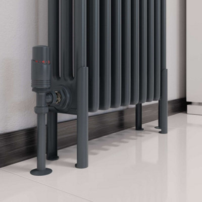 Alpha Column Radiator Feet 3 Column Anthracite