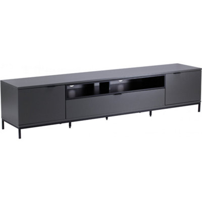 Alphason Chaplin 2000 TV Stand for TVs up to 90" - Charcoal