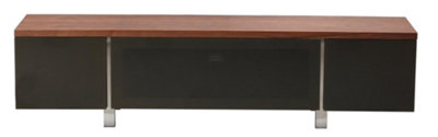 Alphason Regent TV-Stand with 1 Flap & 2 Doors Brown/Walnut