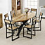 Alphon Mango Wooden 6-8 Seater Oval Dining Table