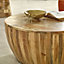 Alphon Mango Wooden Drum Coffee Table