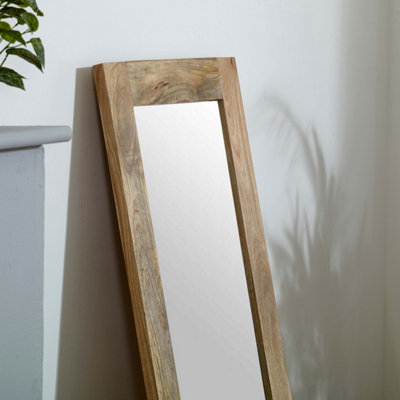 Alphon Mango Wooden Mirror Extra Long