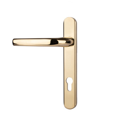 Alpine Door Handle (92mm Centre, Sprung) - Polished Gold (Sold in Pairs) Price Comparisons | Compare The Build