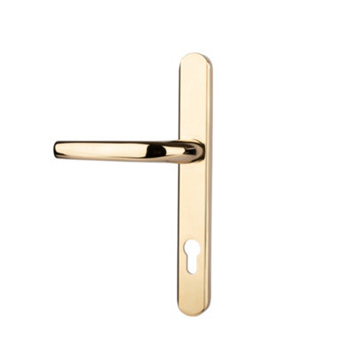 Alpine Door Handle (Long Back Plate) - Polished Gold (Sold in Pairs) Price Comparisons | Compare The Build