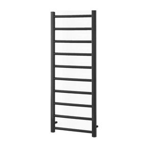 Alpine Heated Towel Rail For Central Heating, Anthracite - W500 x H1200 mm