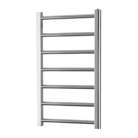 Alpine Heated Towel Rails For Central Heating, Chrome - W500 x H800 mm