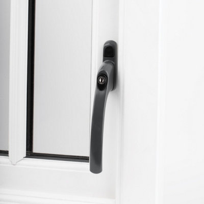 Alpine Inline PVC or Timber Espag Window Handle - Anthracite Grey (Non Handed) Price Comparisons | Compare The Build
