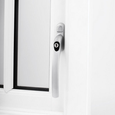 Alpine Inline PVC or Timber Espag Window Handle - Satin Chrome (Non Handed) Price Comparisons | Compare The Build