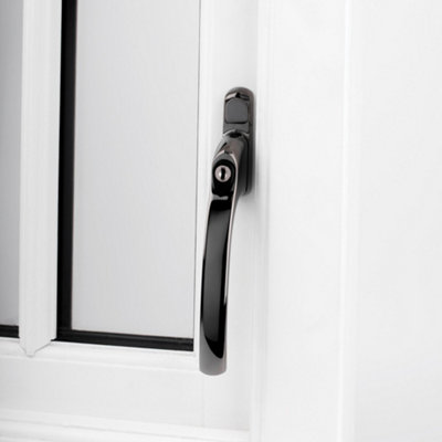 Alpine Inline PVC or Timber Espag Window Handle - Smokey Chrome (Non Handed) Price Comparisons | Compare The Build